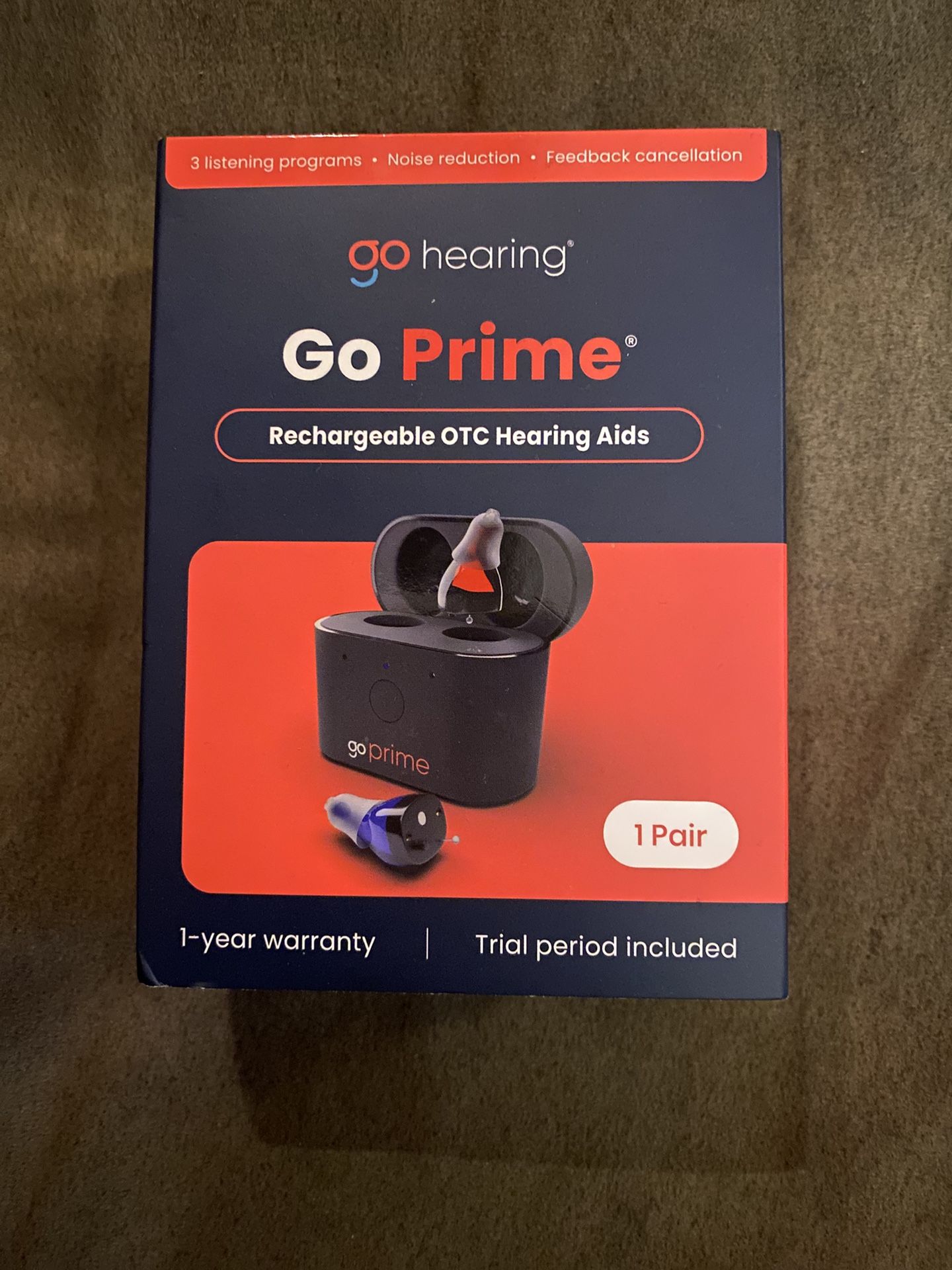 Go Hearing Go Prime Rechargeable OTC Hearing Aids