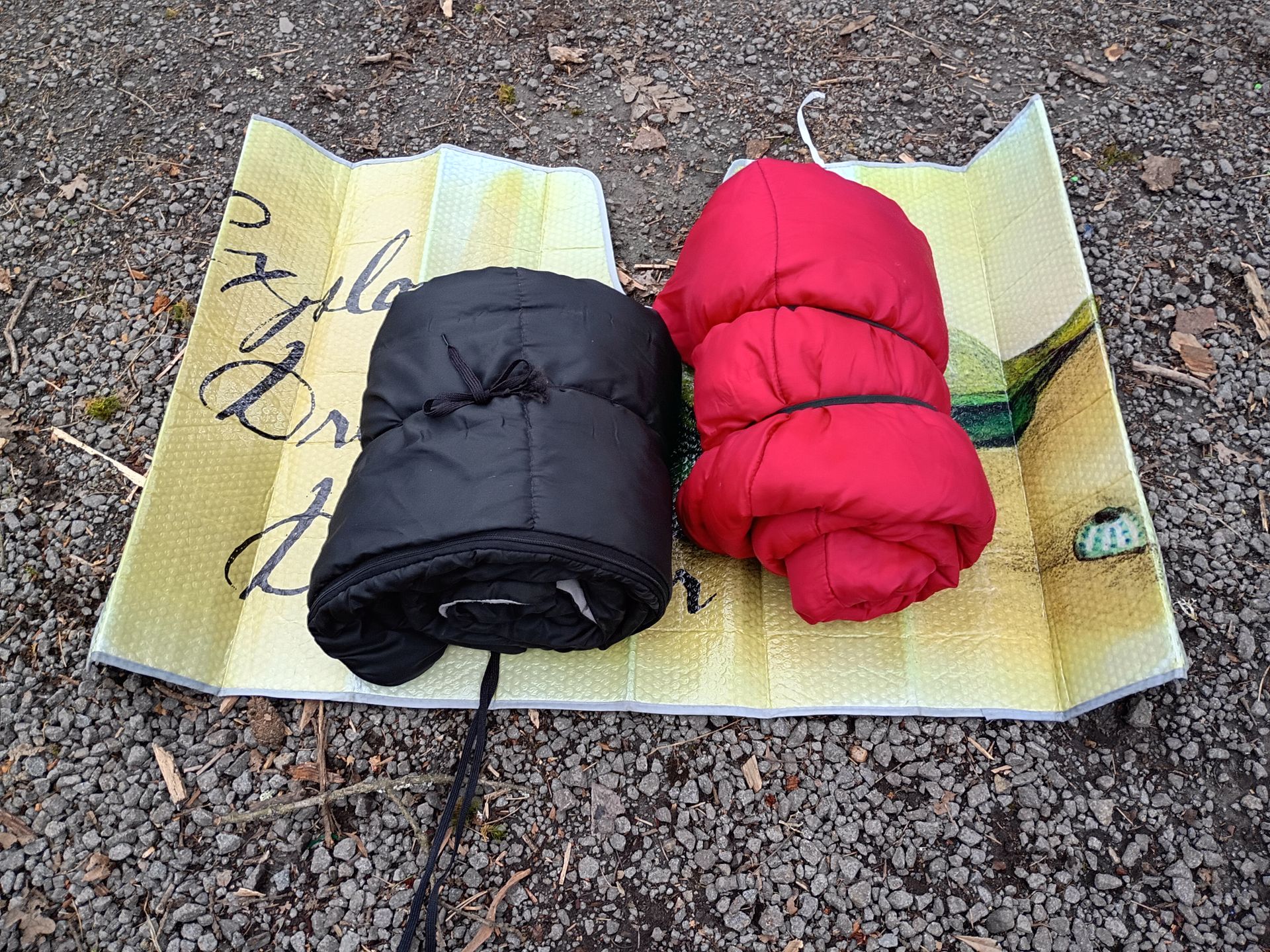Old sleeping bags