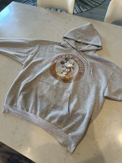 Disney Parks Mickey Mouse Hoodie - Mens XL, Grey, Est 1928