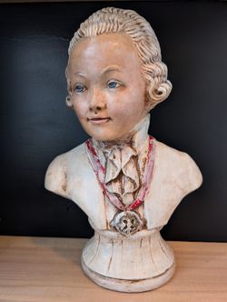 Vintage Heavy Plaster Bust 