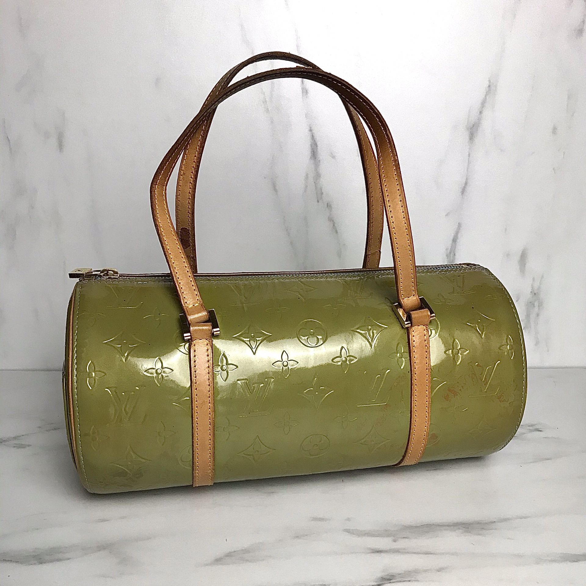 Louis Vuitton Green Vernis Papillon Bag