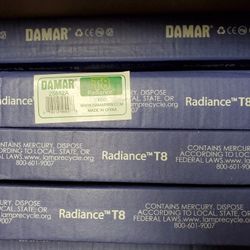 T8 Fluorescent Light Bulbs, 2 Boxes