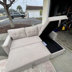 Sectional Couch With Pullout Bed And Storage