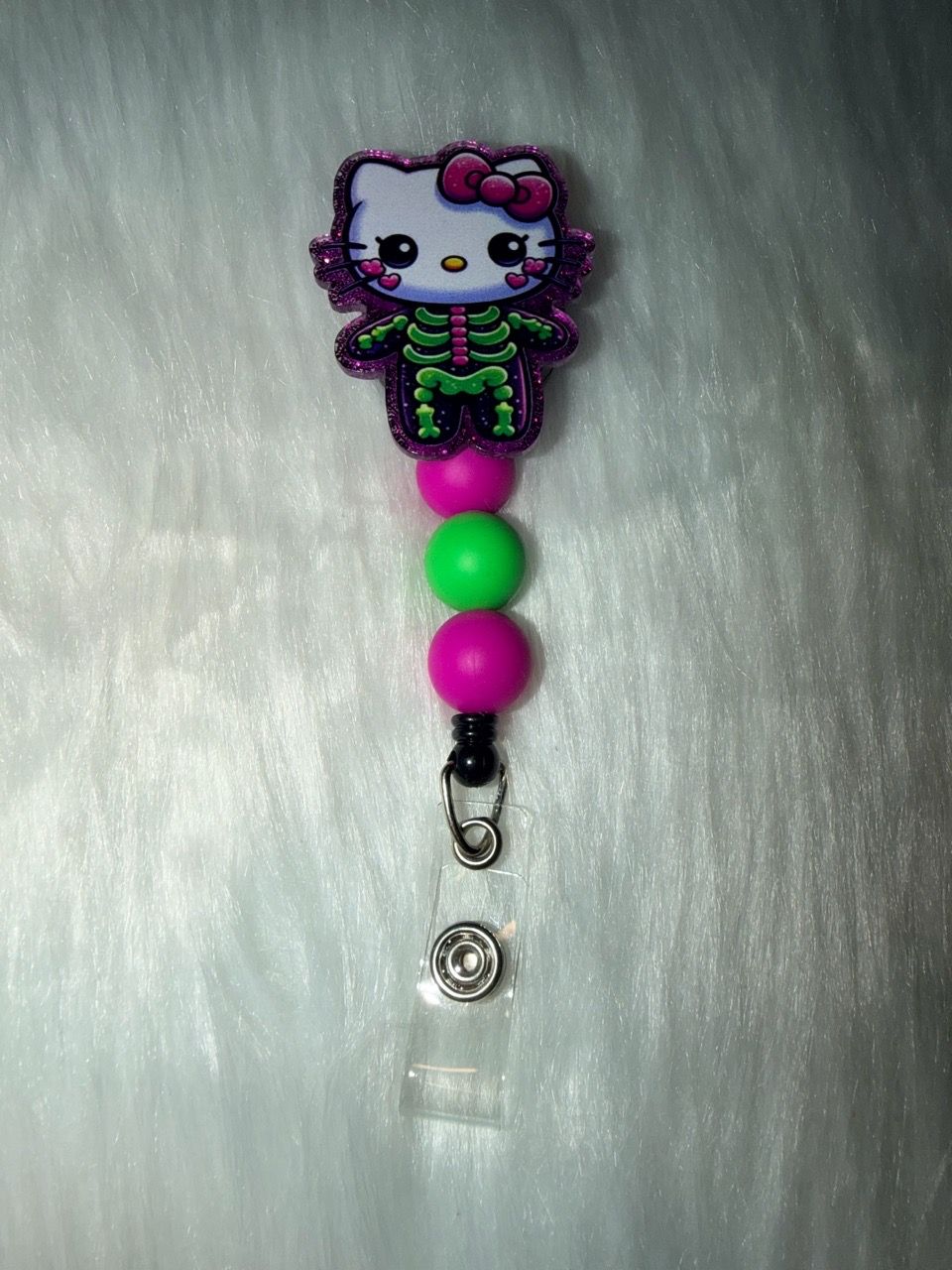 Hello Kitty Skeleton Retractable Badge Reel for Sale in San Antonio, TX ...