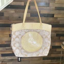 Y2K Coach Laura Large Shoulder Tote Bag Purse