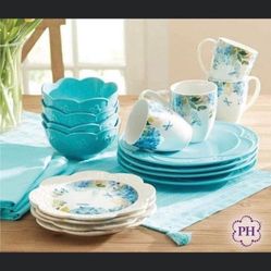 Vajilla Aqua 16 Piezas