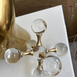 1 Crystal & Gold Brass Table Top Decorative Jack Statue $30. Or Buy 2 Jacks, Pair of Jax $60.