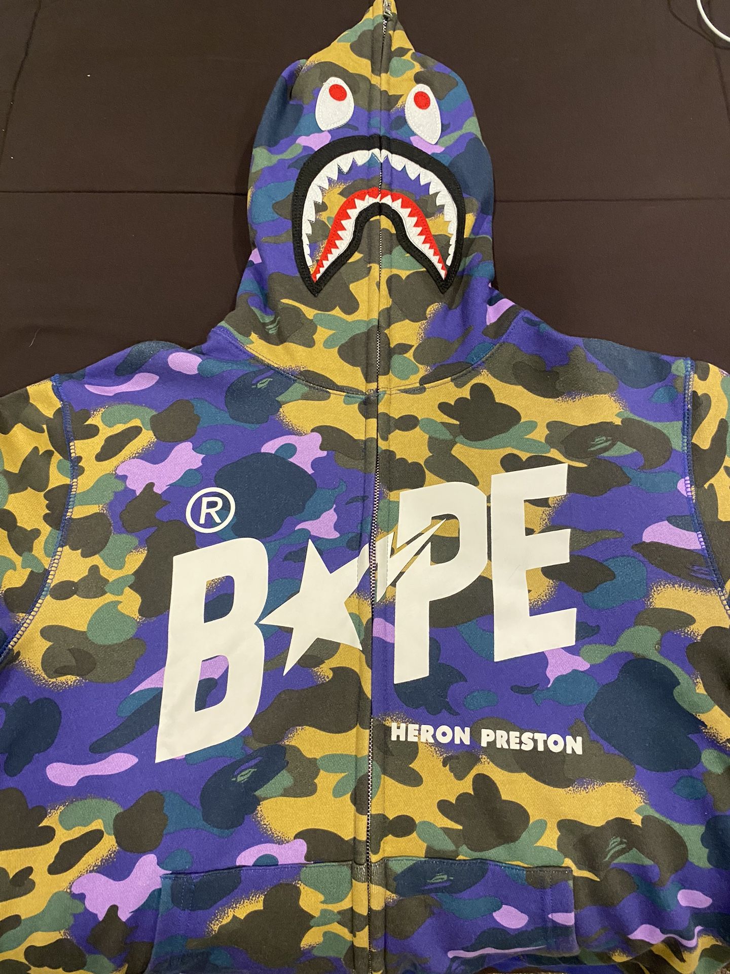 heron preston bape hoodie