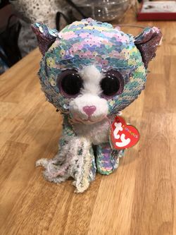 Ty Flippables WHIMSY the Cat 6” Flippable Sequins