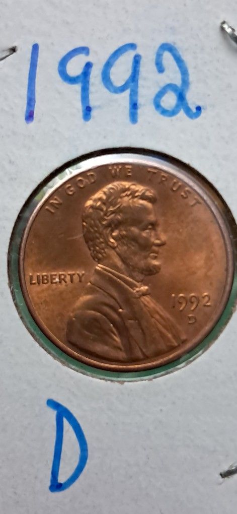 1992 PENNY Lincoln D