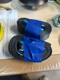 2 small like new pull straps 6ft - Load tie down straps