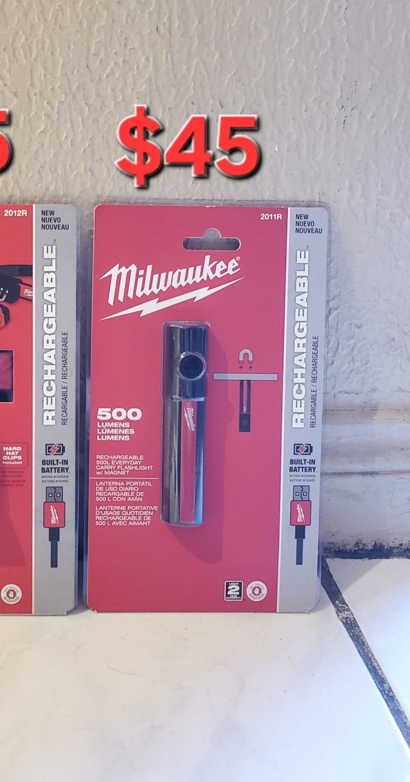 Milwaukee Usb Flash Light 500 Lumens