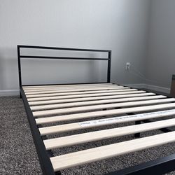 Full Size Metal Bed Frame With Slats