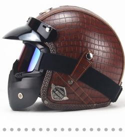 Voss Vintage Motorcycle Helmet