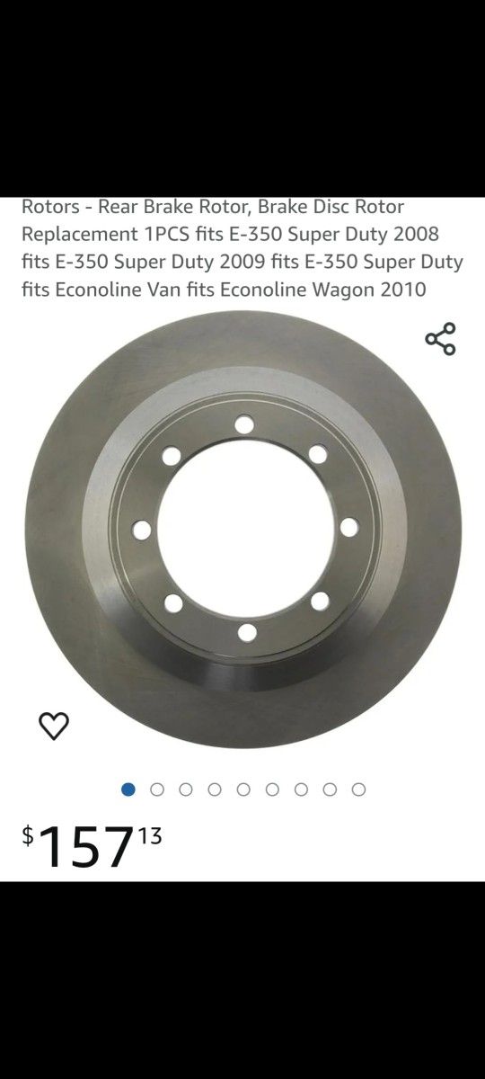 New Ford E350 Super Duty Rear Rotors