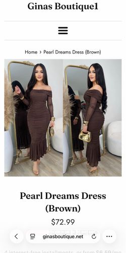 Brown dress
