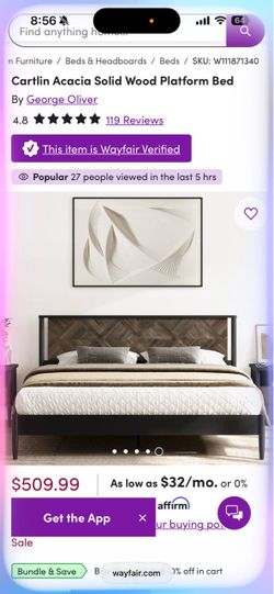 Wayfair Queen Platform Bed Frame