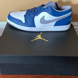 Air Jordan 1 low true blue size 14