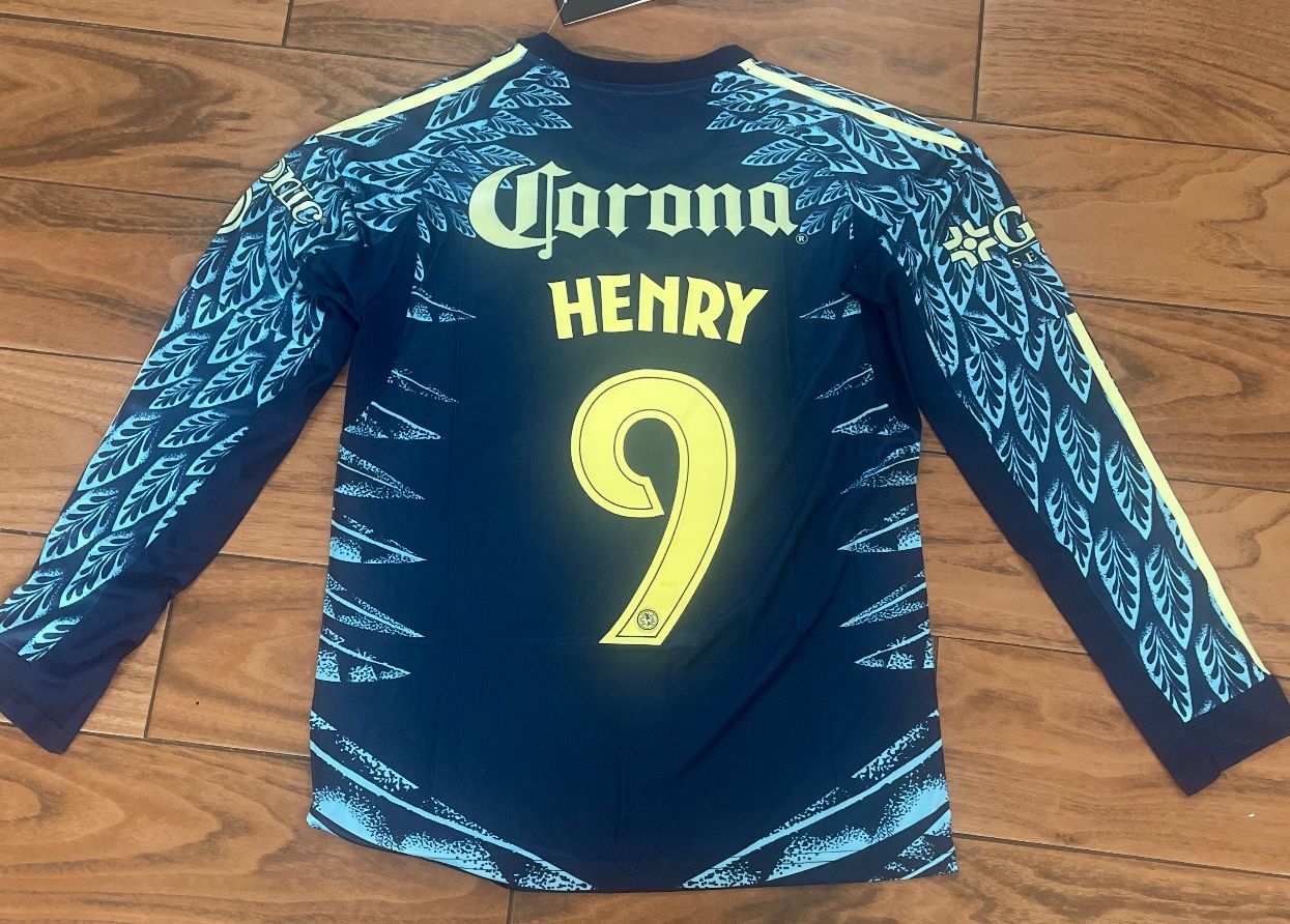 Club América Manga Larga Azul Henry Long Sleeve Chica Mediana Grande XL
