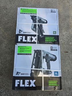 Flex 24 v 16 gauge& 15 gauge nailers