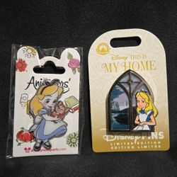 Disney Pins - Alice In Wonderland (My Home) & Paris