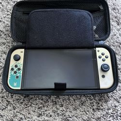 Zelda Edition Nintendo Switch Console Bundle (OLED) + Games + Controller + Case