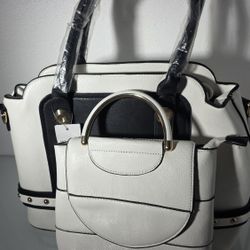 Cartera Grande  Color BLANCO 