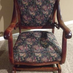 Antique Lions Head Platform Rocker