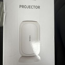 VGKE Mini Projector - Full HD Portable Home Projector with WiFi and Bluetooth, Compatible with Android/iOS/Laptop/TV Stick/HDMI/USB, White .Brand new 