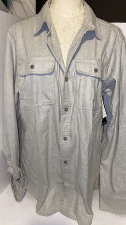 Burnside grey flannel size L super soft
