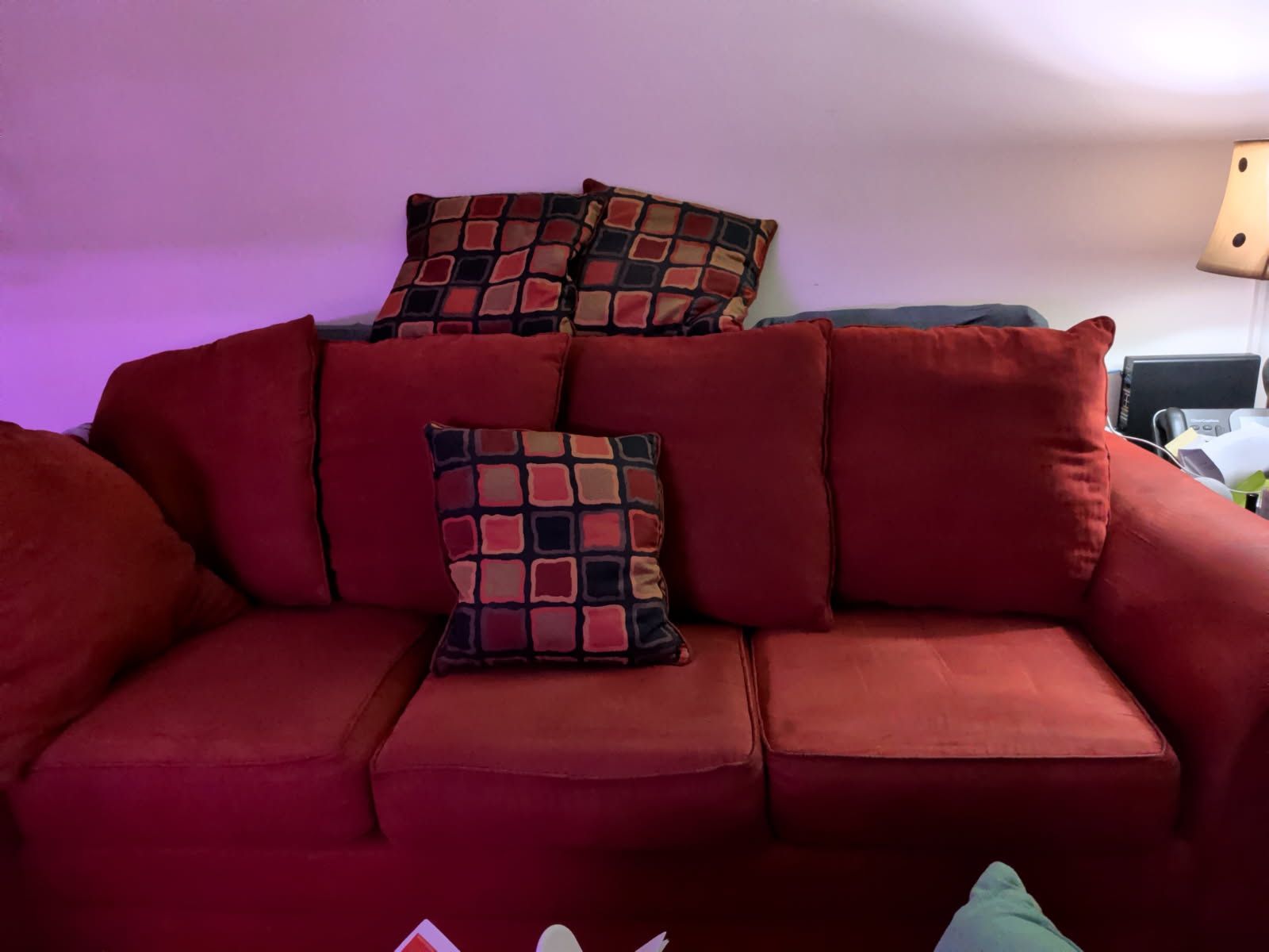 Comfy Red Couch
