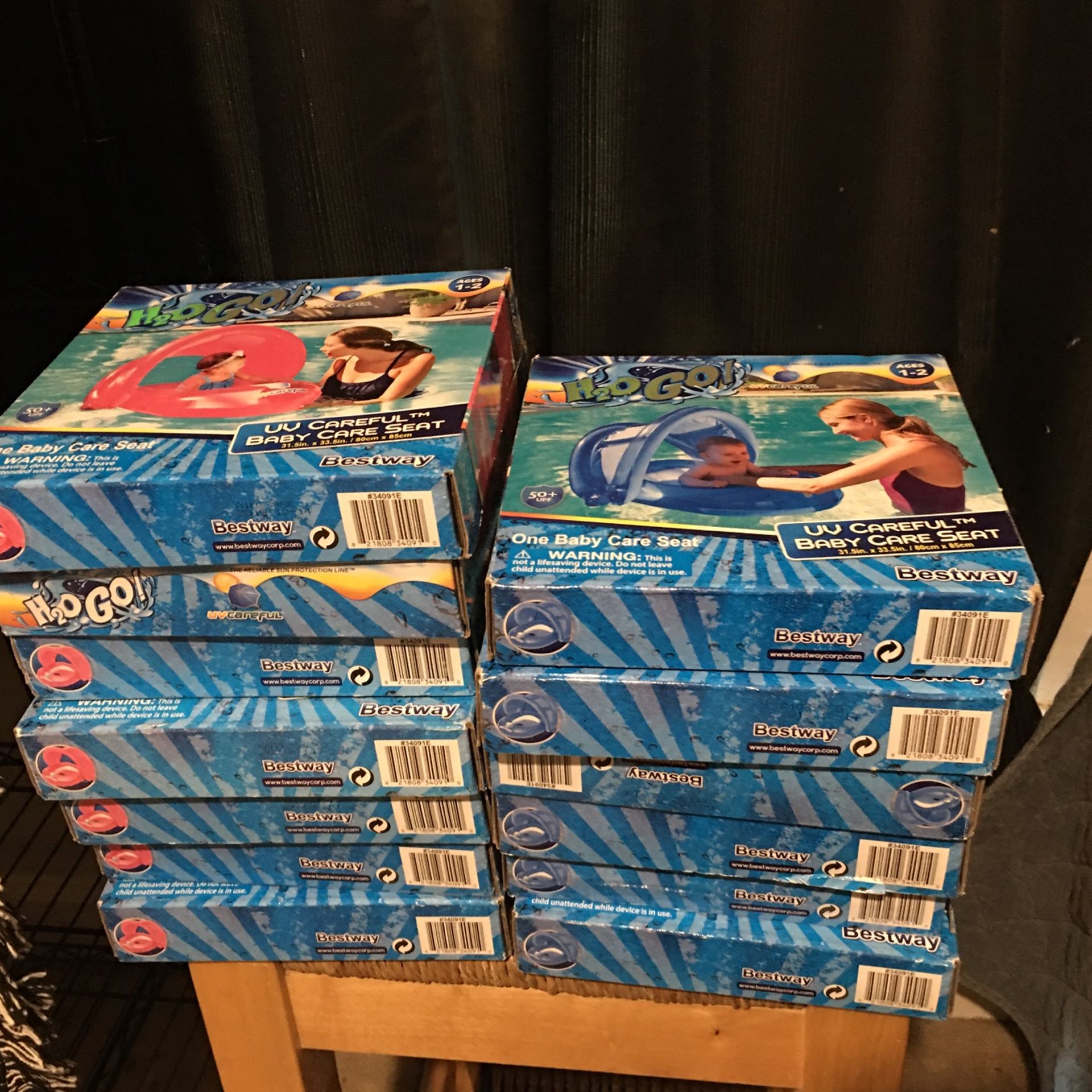 $10 Baby Pool Floater Seats Pink Or Blue H2O GO Best way