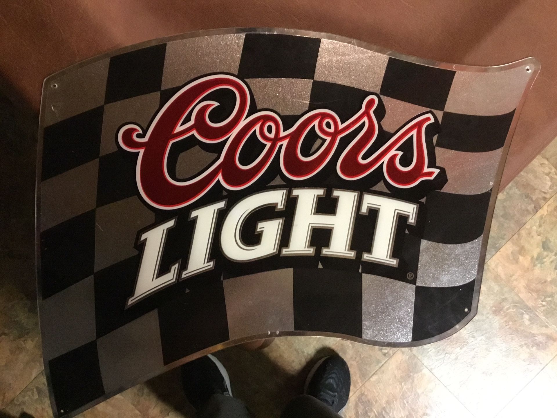 Coors Light Plastic Sign