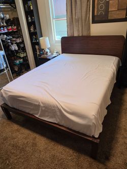 Nectar Bamboo Bed Frame and Full Mattress Bundle