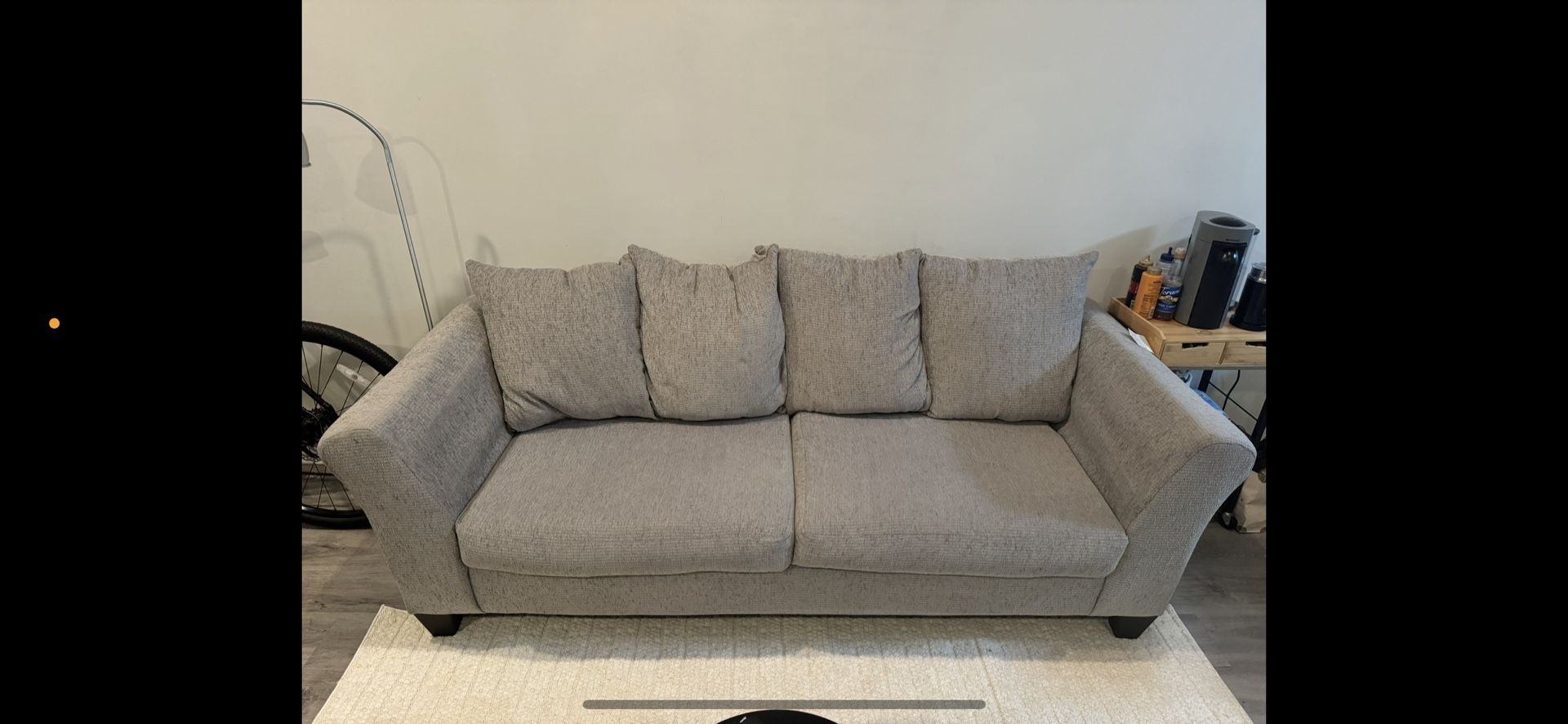 Grey 3 Seater Sofa From American Signature