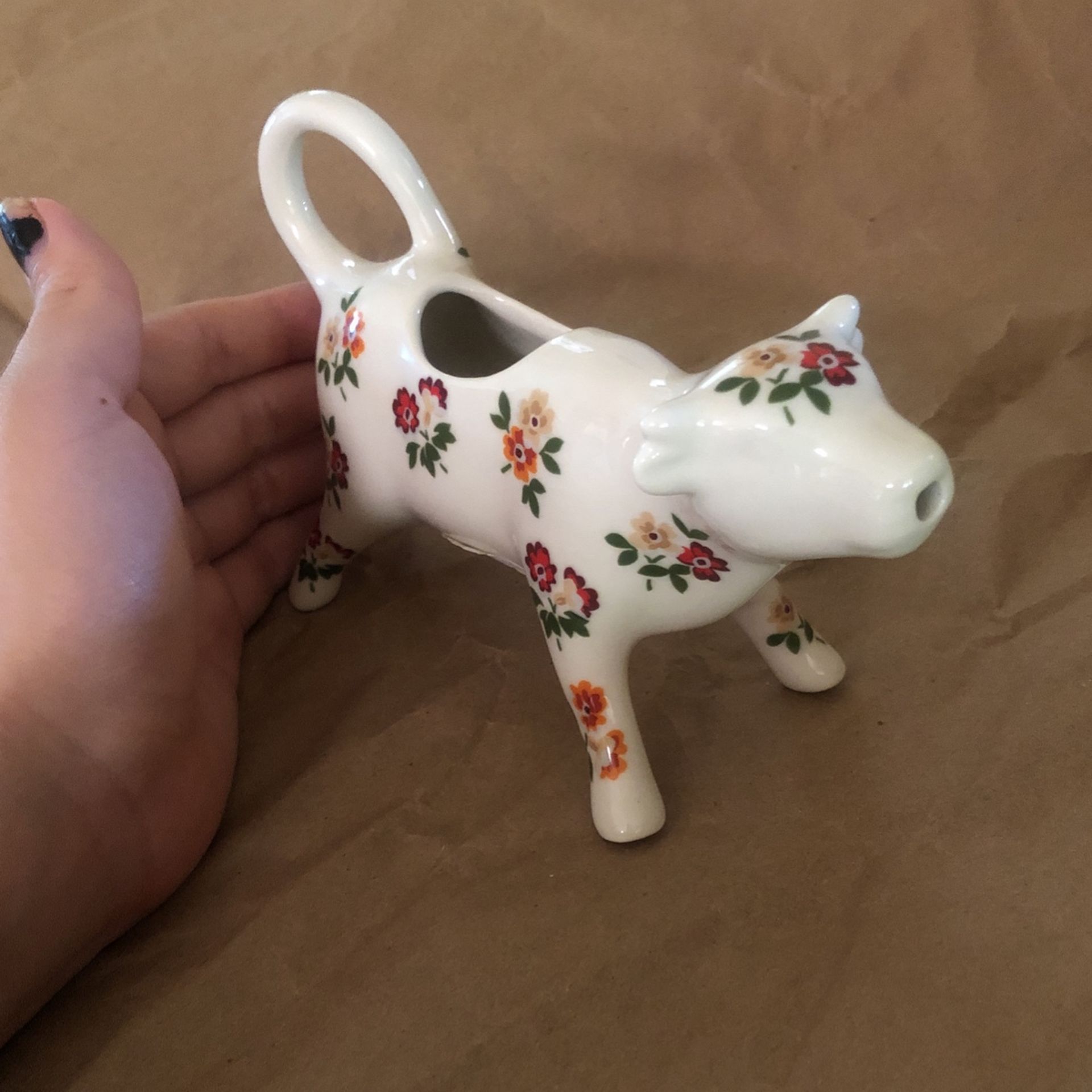 Rare Retired Pioneer Woman Posey Fall Floral Cow Creamer