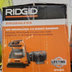 Ridgid 18v Brushless Sheet Sander Tool Only
