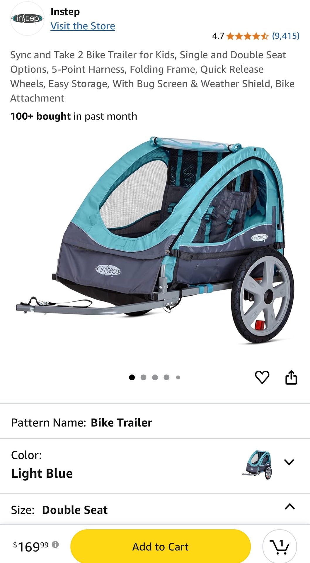 In step bike Trailer