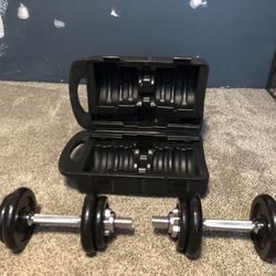 Curling Weight Set With Carrier