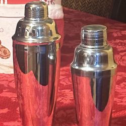 3 Piece Stainless Steel Cocktail Shakers…7.75” - $15, 9” - $20