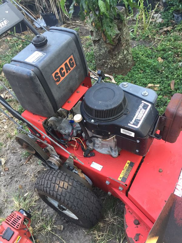 Snapper pro, walk behind scag mower lawnmower, trimmer, and blower for