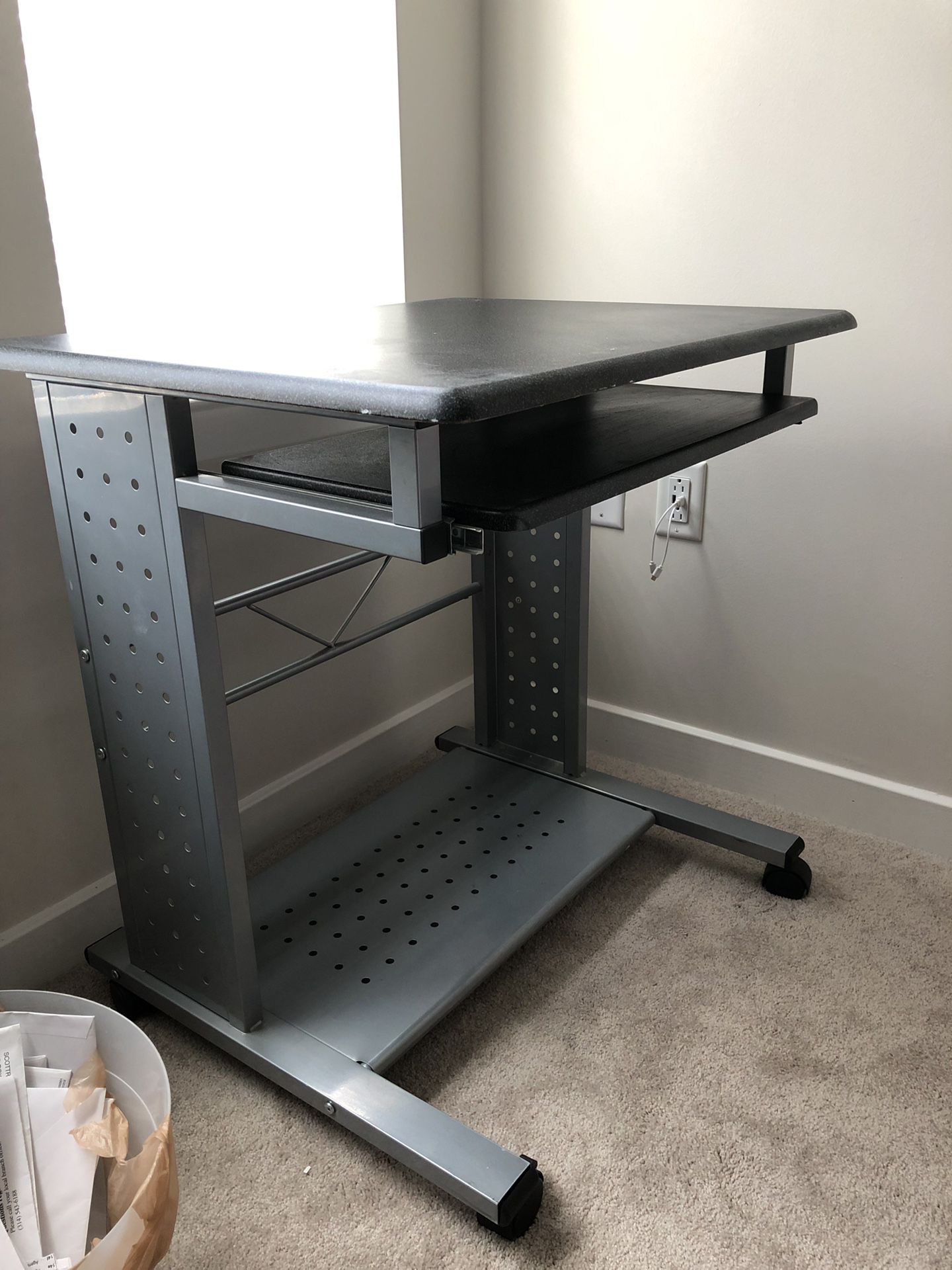 Computer desk with monitor stand