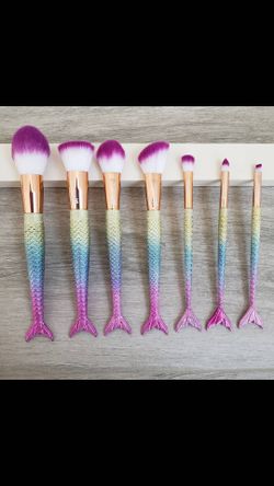 7pcs LA Makeup Mermaid makeup brushes