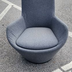 Swivel Lounge Chair And Over Sized Ottoman 