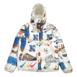 Nike Bold School Windrunner Puffer Jacket Mens Small S Storm-FIT Primaloft Art