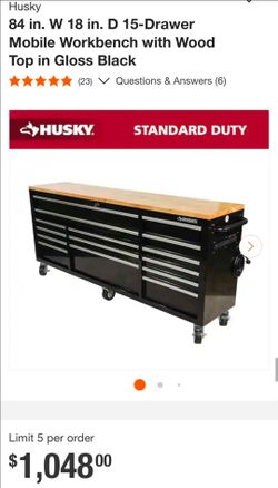 Husky 84" x 18" Mobile Workbench