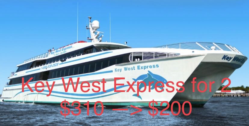 Key West Express Round Trip Pass for 2 People