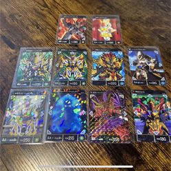SD Gundam World Heroes Bandai Battle Mission Cards Lot 