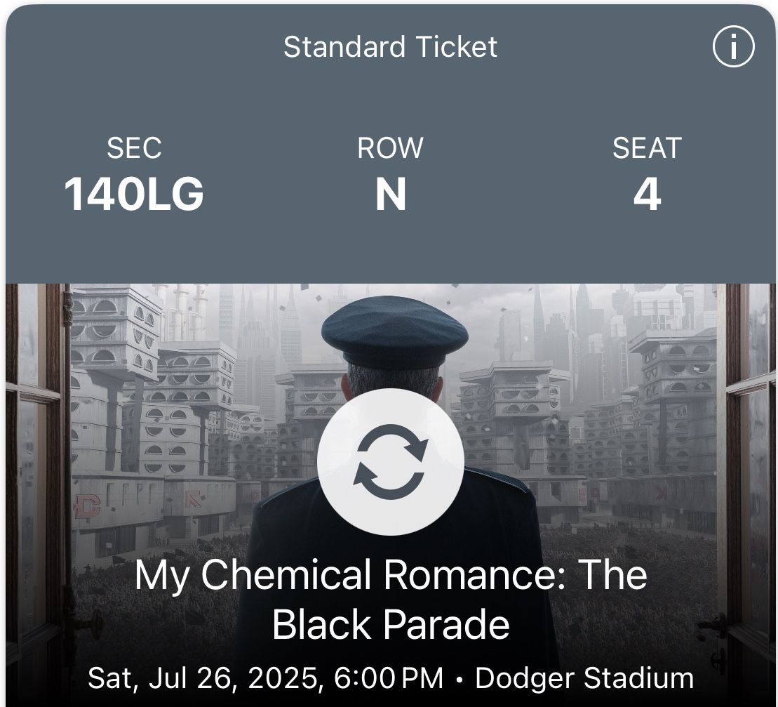 My Chemical Romance Tickets - Section 140LG