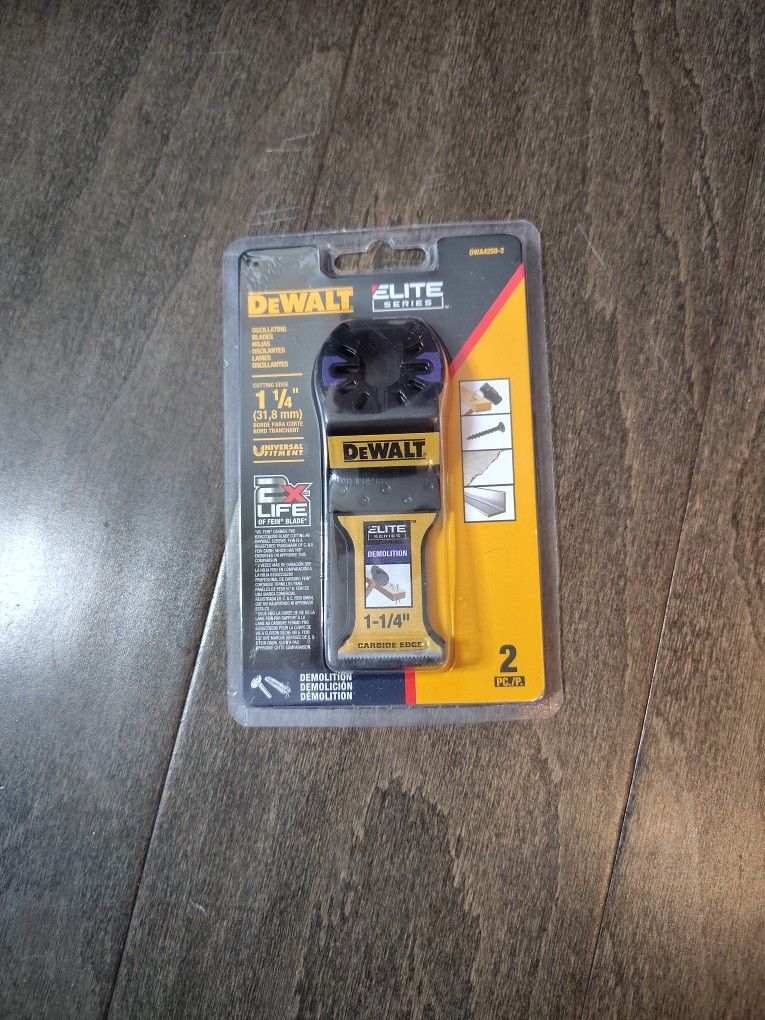 DeWalt Oscillating Blades Pack Of 2 $25 Obo
